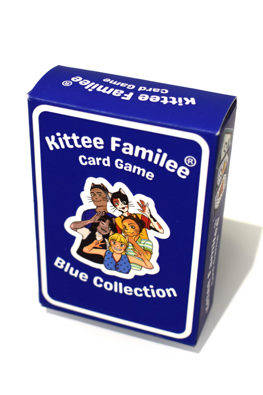 BLUE Kittee Familee Card Game