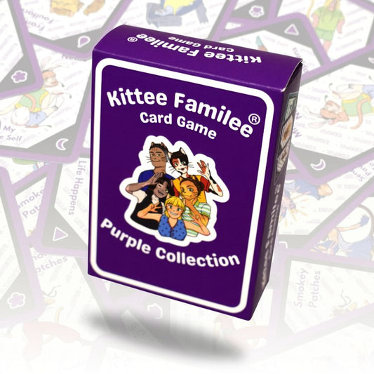 PURPLE Kittee Familee Card Game
