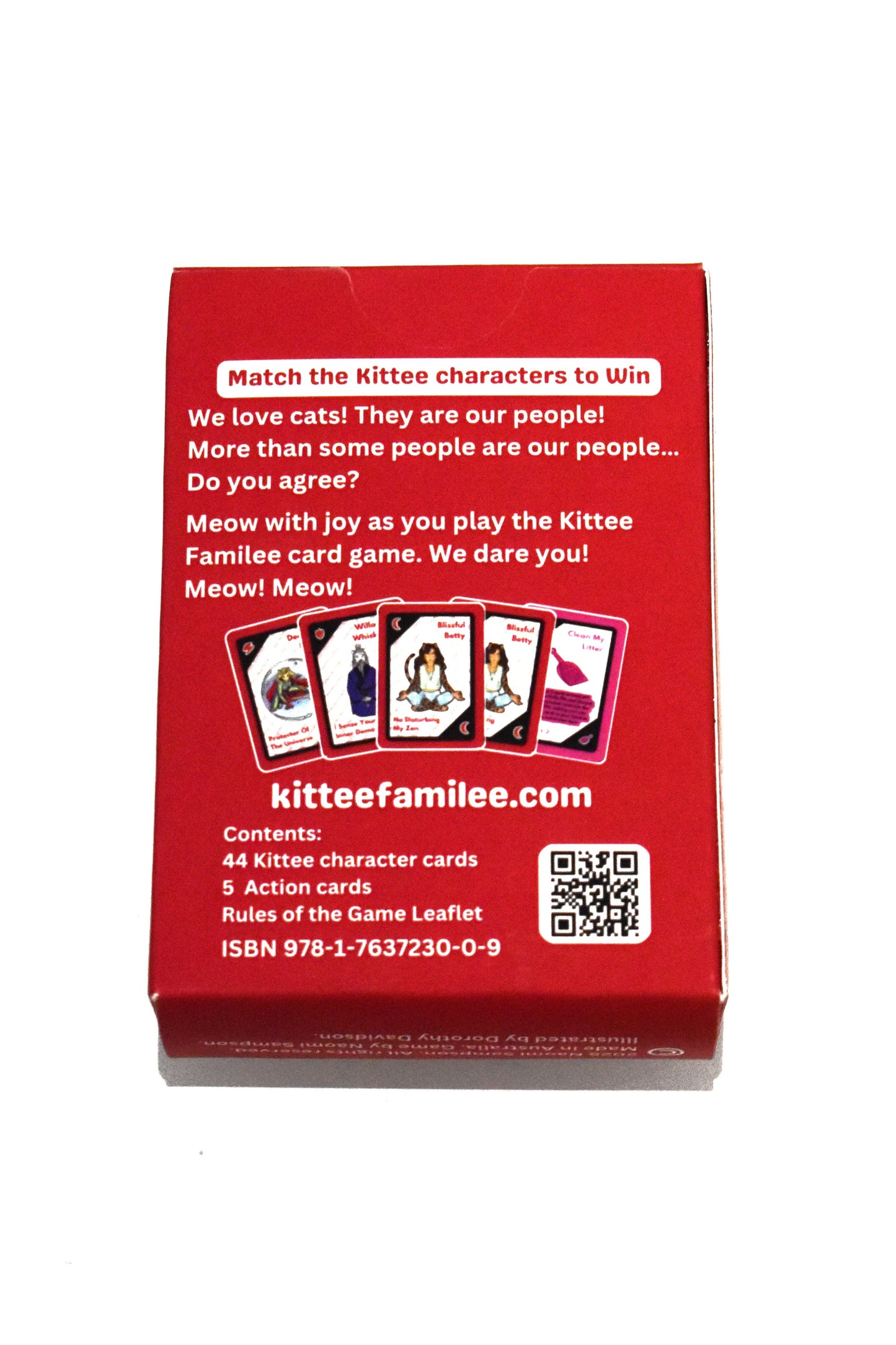 RED Kittee Familee Card Game