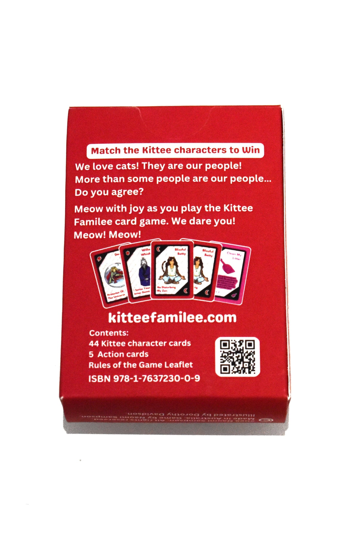 RED Kittee Familee Card Game