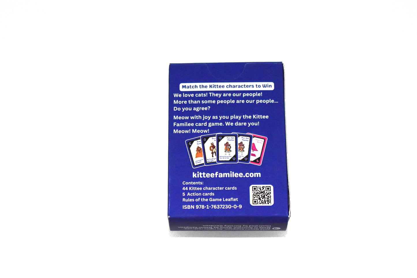BLUE Kittee Familee Card Game
