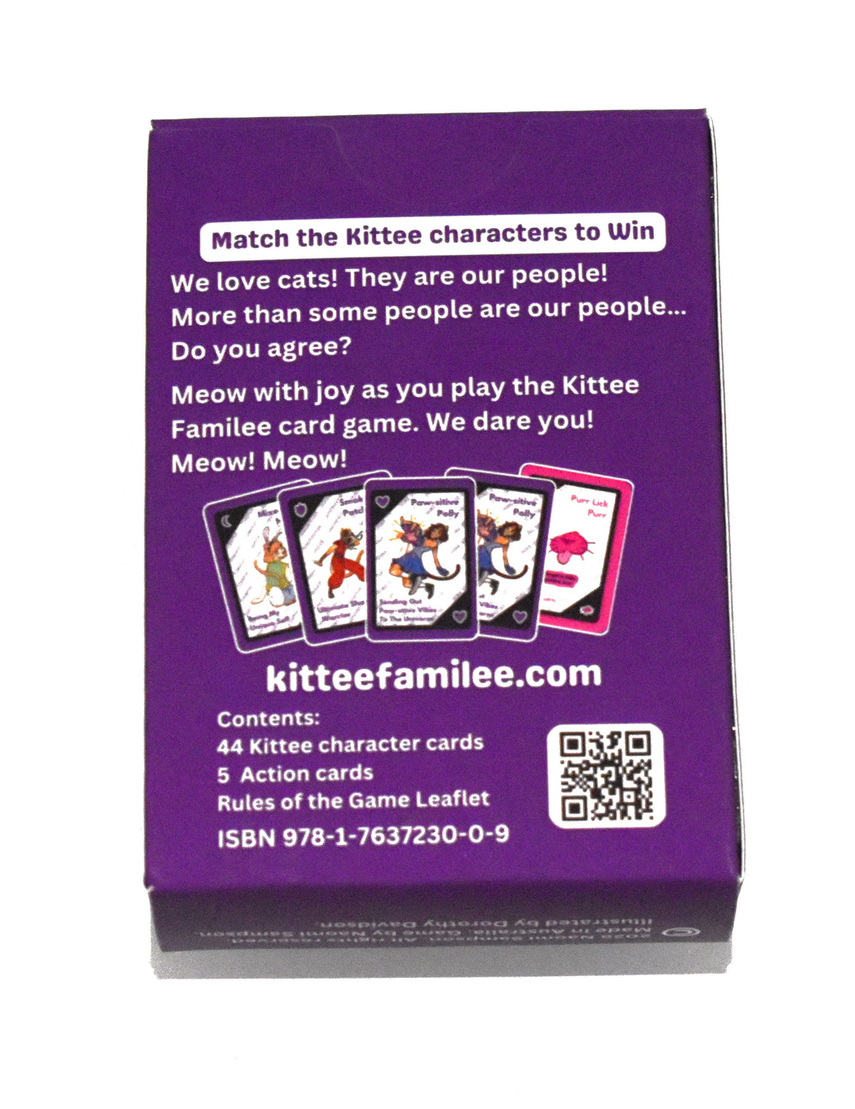 PURPLE Kittee Familee Card Game