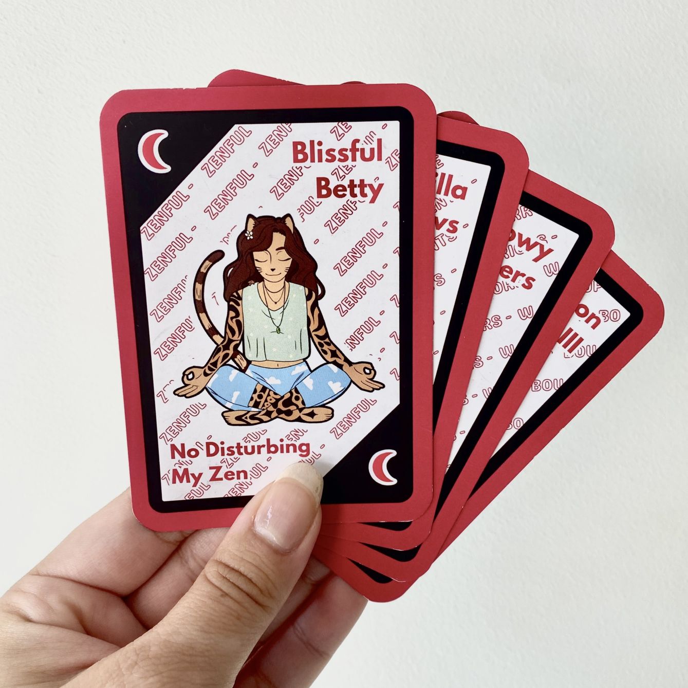RED Kittee Familee Card Game