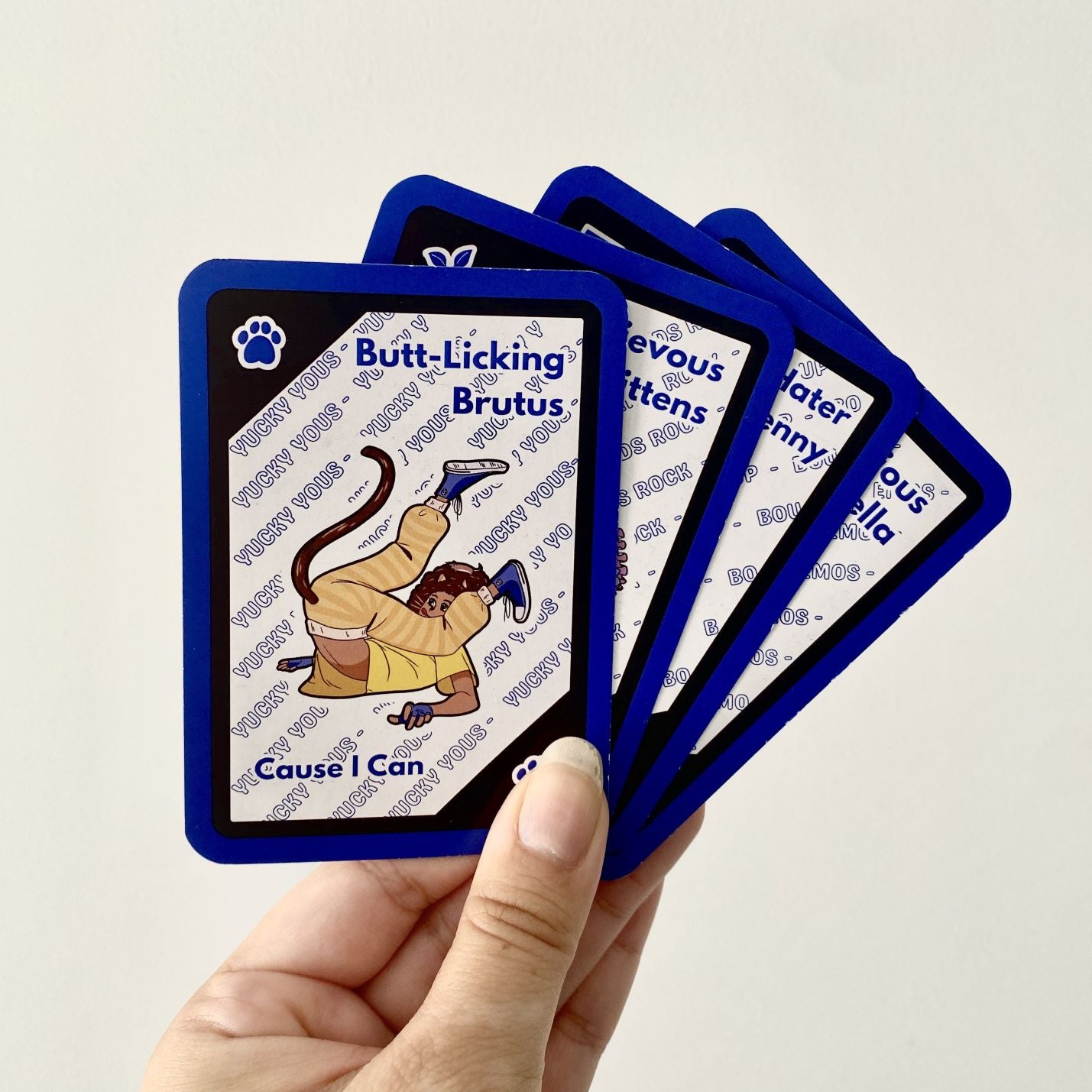BLUE Kittee Familee Card Game