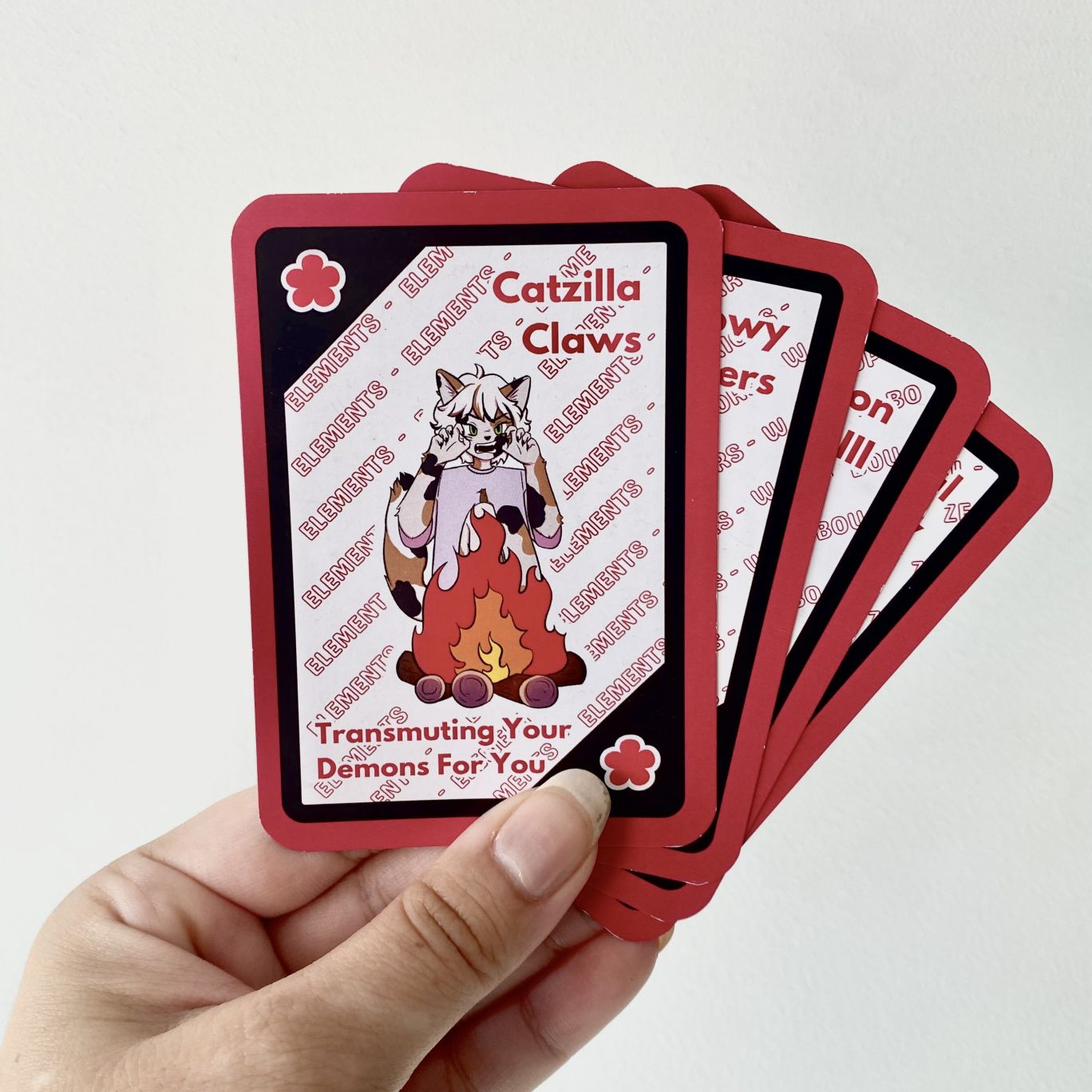 RED Kittee Familee Card Game