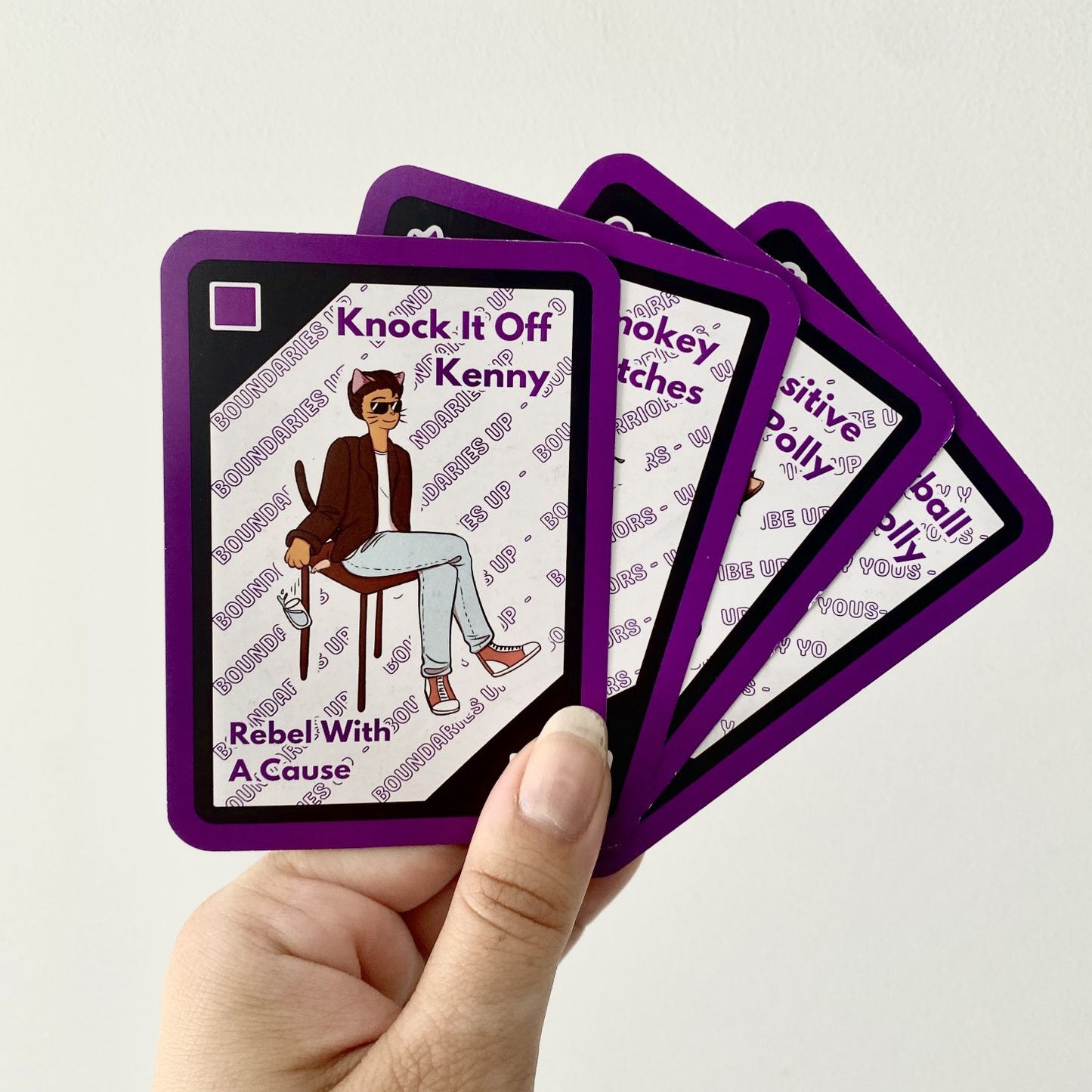 PURPLE Kittee Familee Card Game