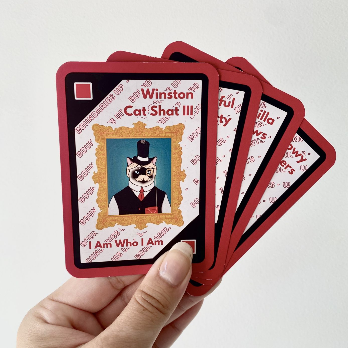 RED Kittee Familee Card Game